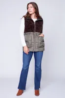 Sherpa combo vest