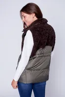 Sherpa combo vest