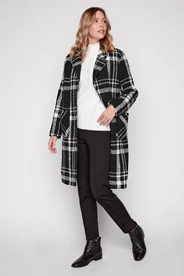 Plaid duster coat