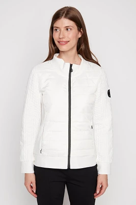 Jacquard quilted jacket