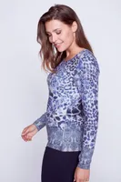 Floral and animal design top