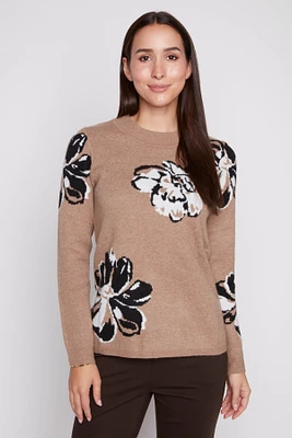 Big floral sweater