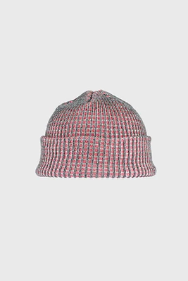 Tri color rib beanie