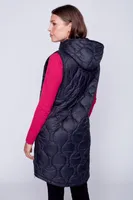 Diamond quilt puffer vest