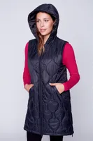 Diamond quilt puffer vest