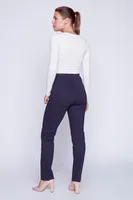 High waisted solid pant