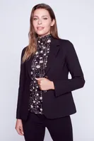 One button notch collar jacket