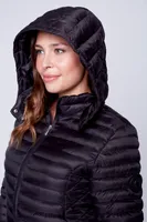 Transition quilted puffer