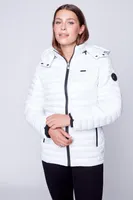 Transition quilted puffer