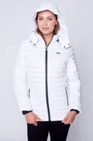Transition quilted puffer