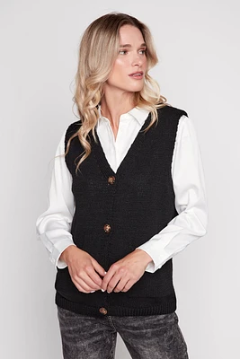 Button front vest