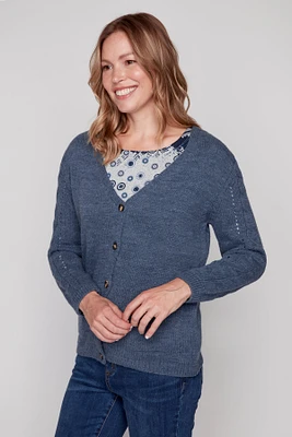 Button front cardigan