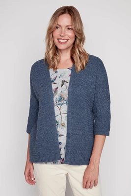 Honeycomb stitch cardigan