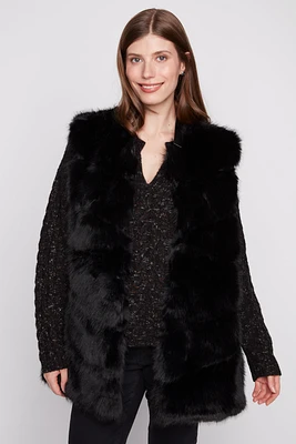 Faux fur vest