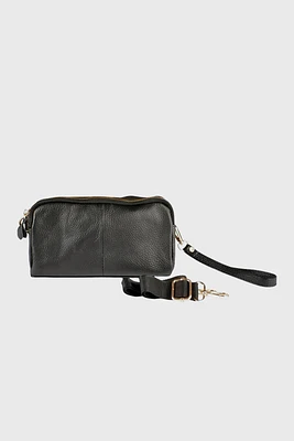 Leather crossover bag