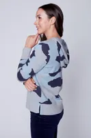 Camouflage cotton hoodie