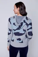Camouflage cotton hoodie