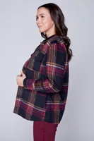 Plaid shirt jacket