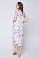 Printed cotton maxi dress