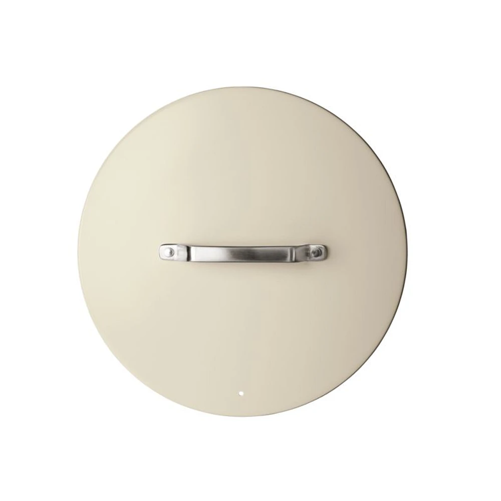 Crate & Barrel EvenCook Ceramic ™ Cream Nonstick 12" Fry Pan with Lid