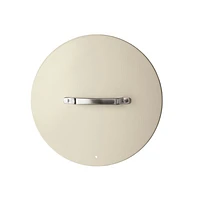 Crate & Barrel EvenCook Ceramic ™ Cream Nonstick 12" Fry Pan with Lid