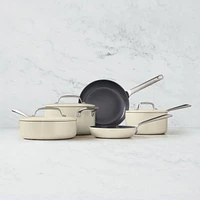Crate & Barrel EvenCook Ceramic ™ Nonstick 8-Piece Cookware Set with Bonus