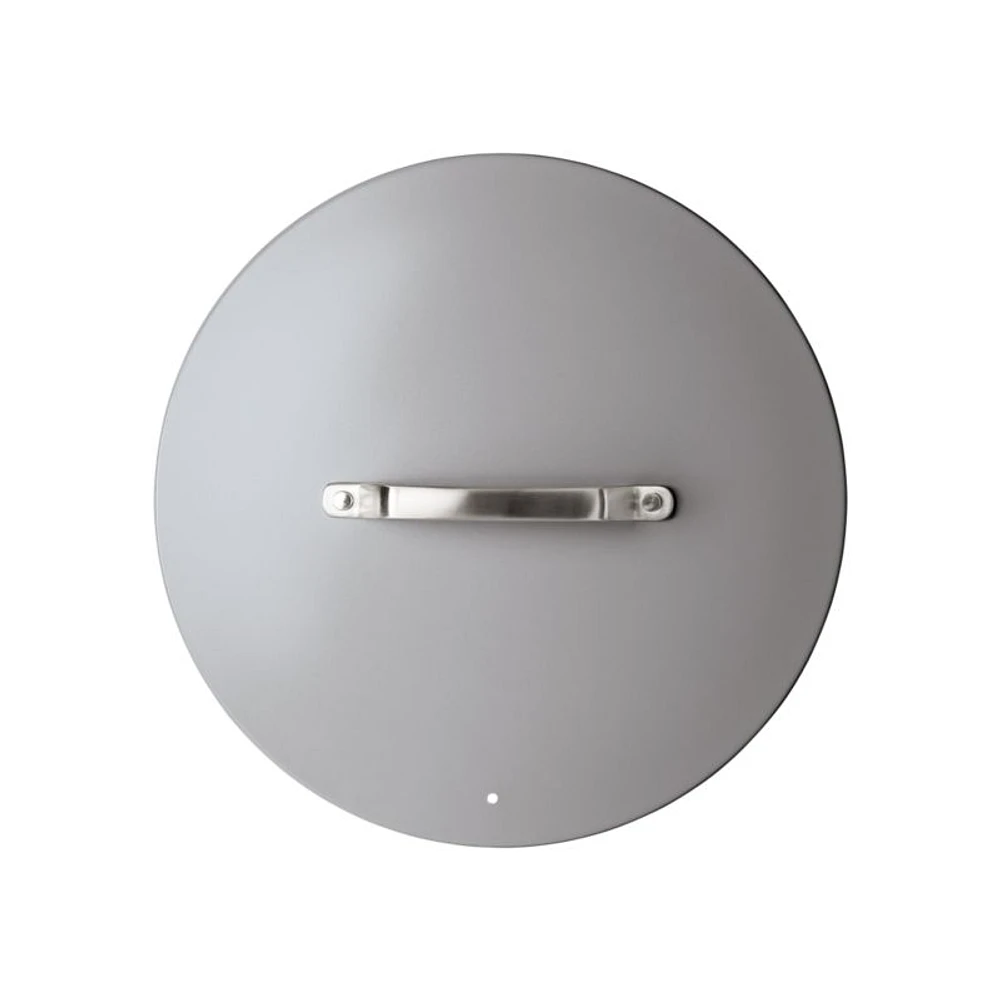 Crate & Barrel EvenCook Ceramic ™ Grey Nonstick 12" Fry Pan with Lid