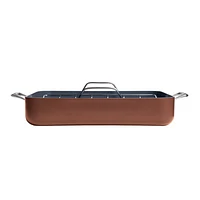 Crate & Barrel EvenCook Core ® Terracotta Ceramic Roasting Pan