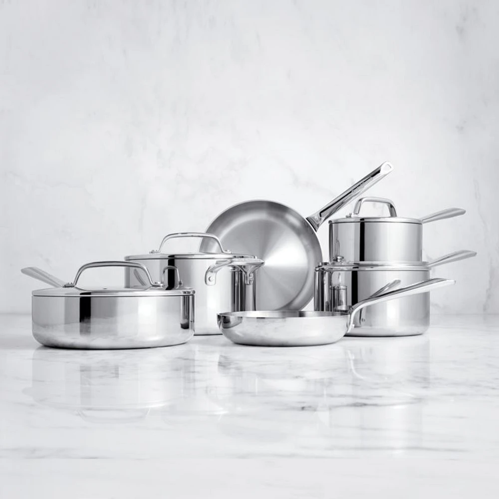 Crate & Barrel EvenCook Core ® 10-Pc. Stainless Steel Cookware Set