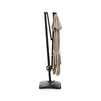 10' Square Cantilever Outdoor Patio Umbrella with Base