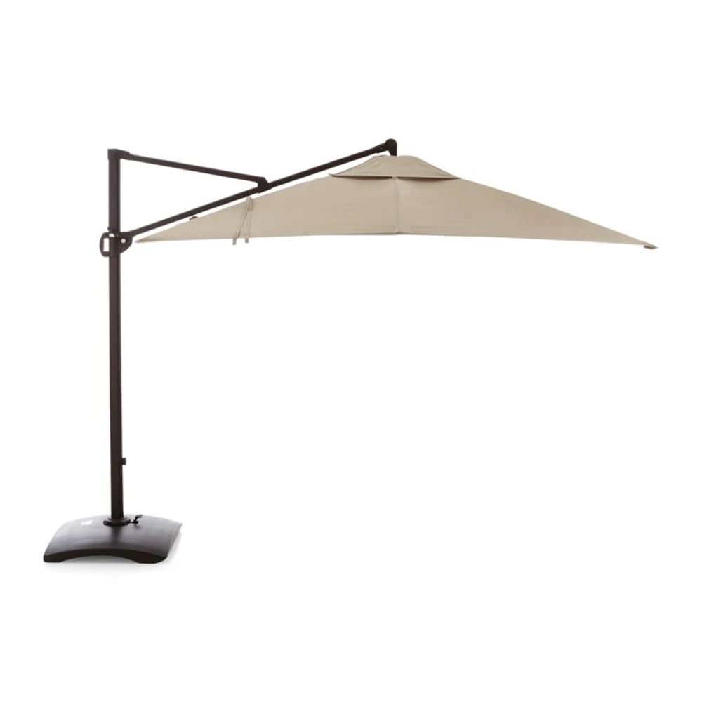10' Square Cantilever Outdoor Patio Umbrella with Base