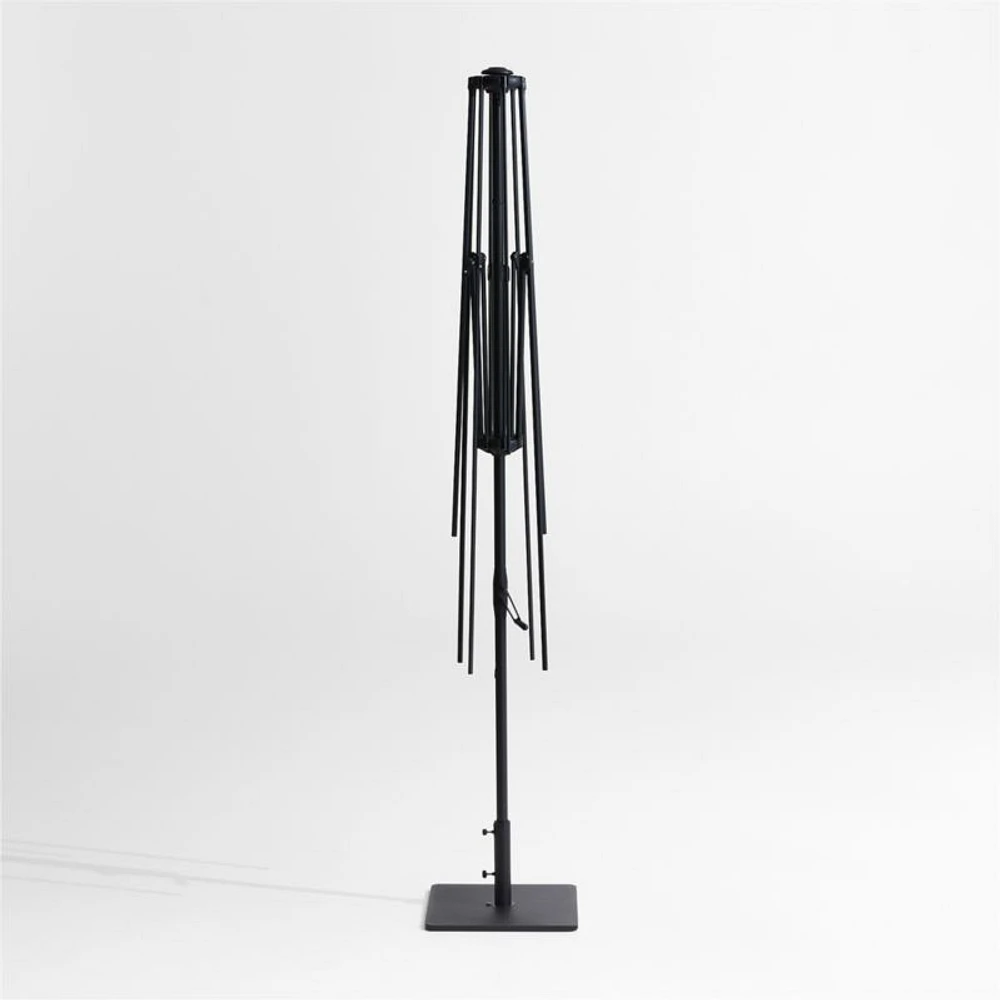 10' Rectangle Black Metal Outdoor Patio Umbrella Frame