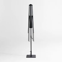 10' Rectangle Black Metal Outdoor Patio Umbrella Frame