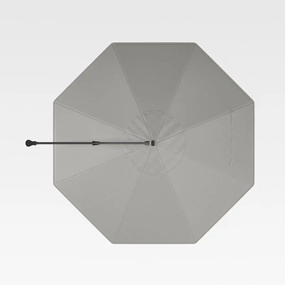 10' Sunbrella ® Graphite Round Cantilever Outdoor Patio Umbrella Canopy