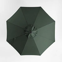 10' Round Sunbrella® Cast Ivy Green Outdoor Patio Umbrella with Black Metal Frame