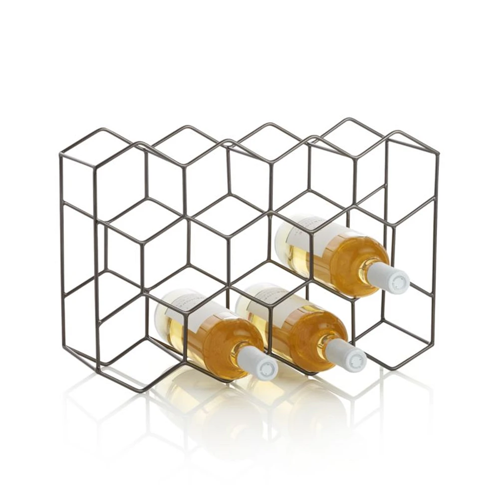 11-Bottle Graphite Wine Rack