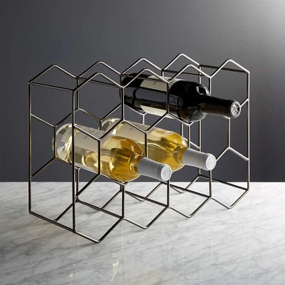 11-Bottle Graphite Wine Rack