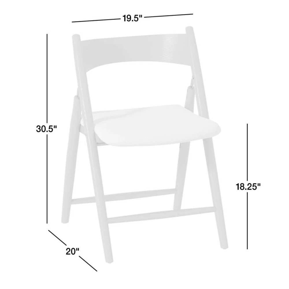 Petrie Black Ash Wood Folding Dining Side Chair