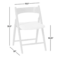 Petrie Black Ash Wood Folding Dining Side Chair