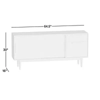Tate 64.5" Walnut Storage Media Console