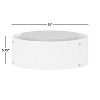 Soleil Fluted Glass Flush-Mount Light