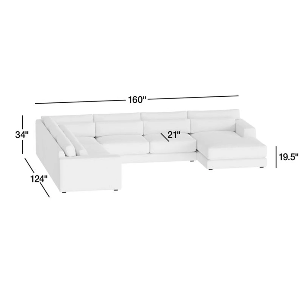 Retreat 4-Piece L-Shaped Sectional Sofa
