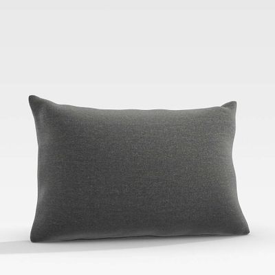 Sunbrella ® Charcoal Outdoor Lumbar Pillow