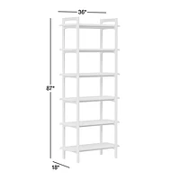 Elias Natural Elm Wood Open Bookcase