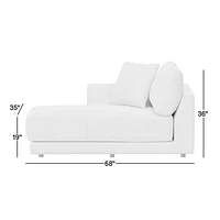Gather Deep Left-Arm Chaise Lounge