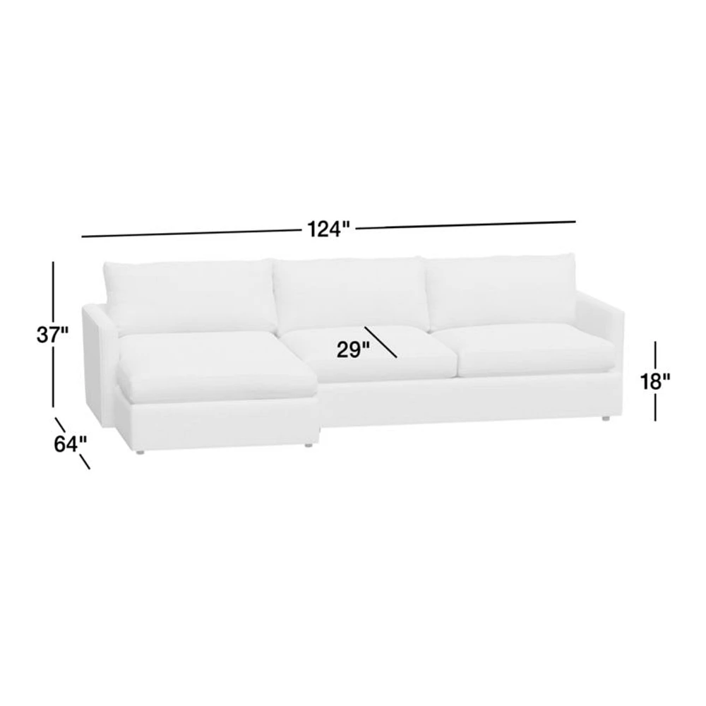 Lounge Deep 2-Piece Sectional Sofa
