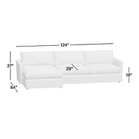 Lounge Deep 2-Piece Sectional Sofa
