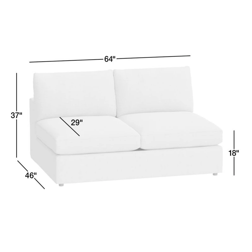 Lounge Deep Armless Loveseat