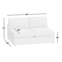 Lounge Deep Armless Loveseat