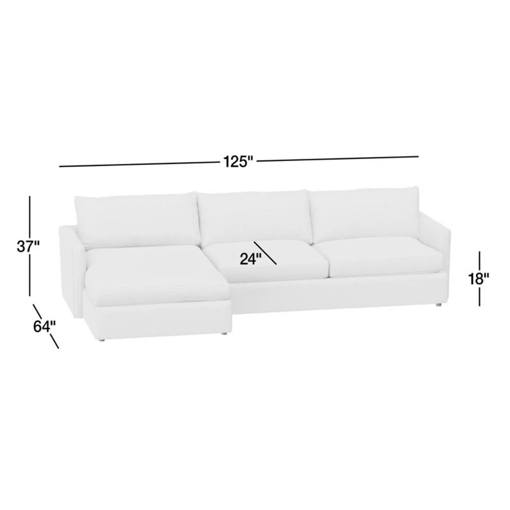 Lounge 2-Piece Sectional Sofa with Left-Arm Chaise